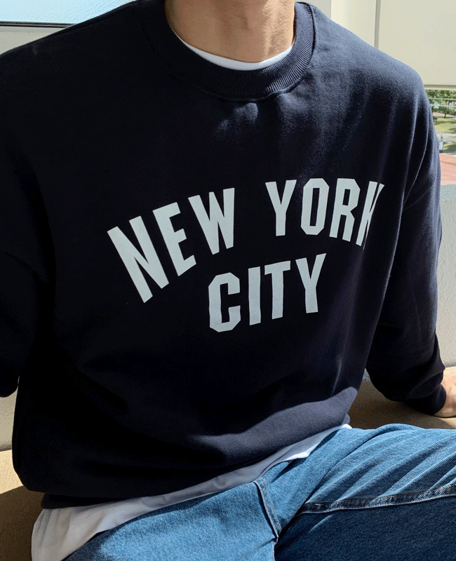 뉴욕시티 맨투맨(3color) -품절-