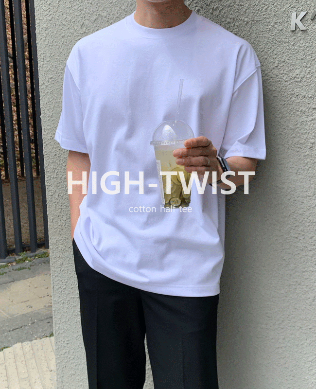 HIGH-TWIST 오버반팔티(19color)-품절-