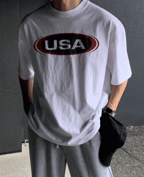 USA 피그먼트 반팔티(3color)